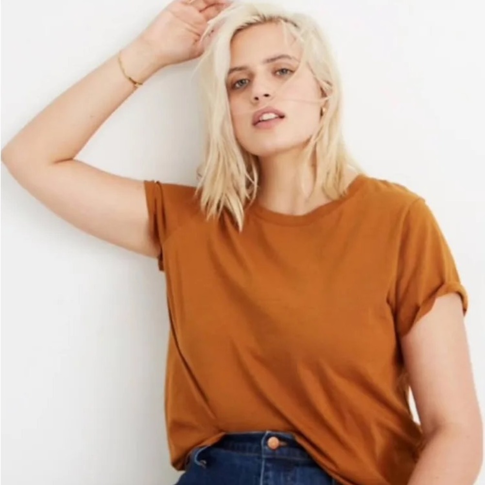 Madewell Northside Vintage Tee T-shirt Rust Orange
